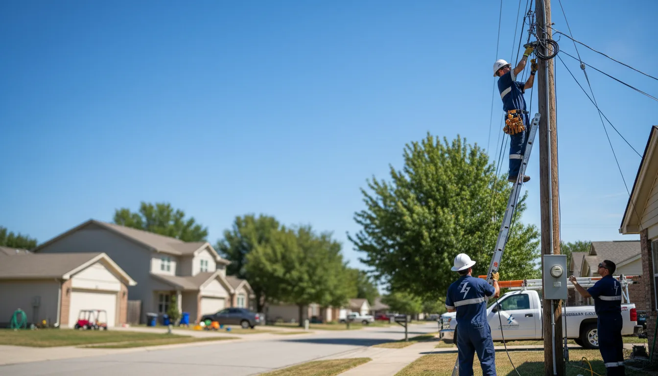 Residential electrician providing installation services in Upper Darby, PA